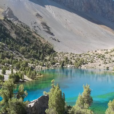 En los lagos turquesos