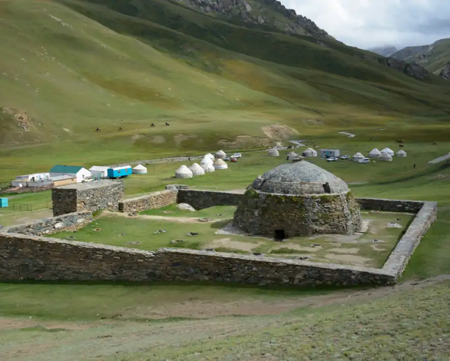 Die Rolle Kirgisistans in der Seidenstraße.
